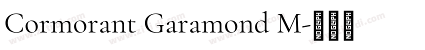 Cormorant Garamond M字体转换